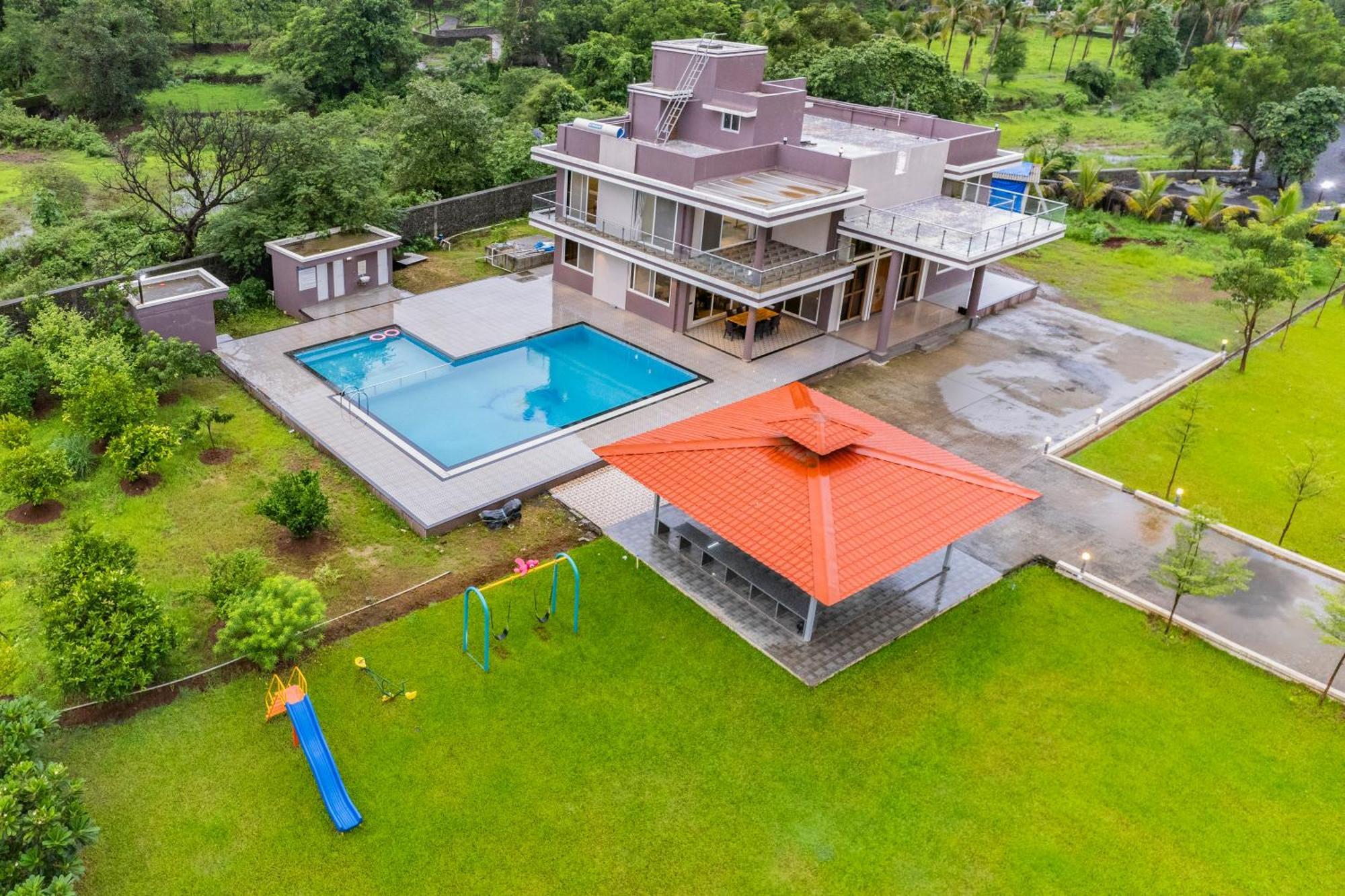 Stayscape Shreeji Farms 4Bhk 卡尔贾特 外观 照片